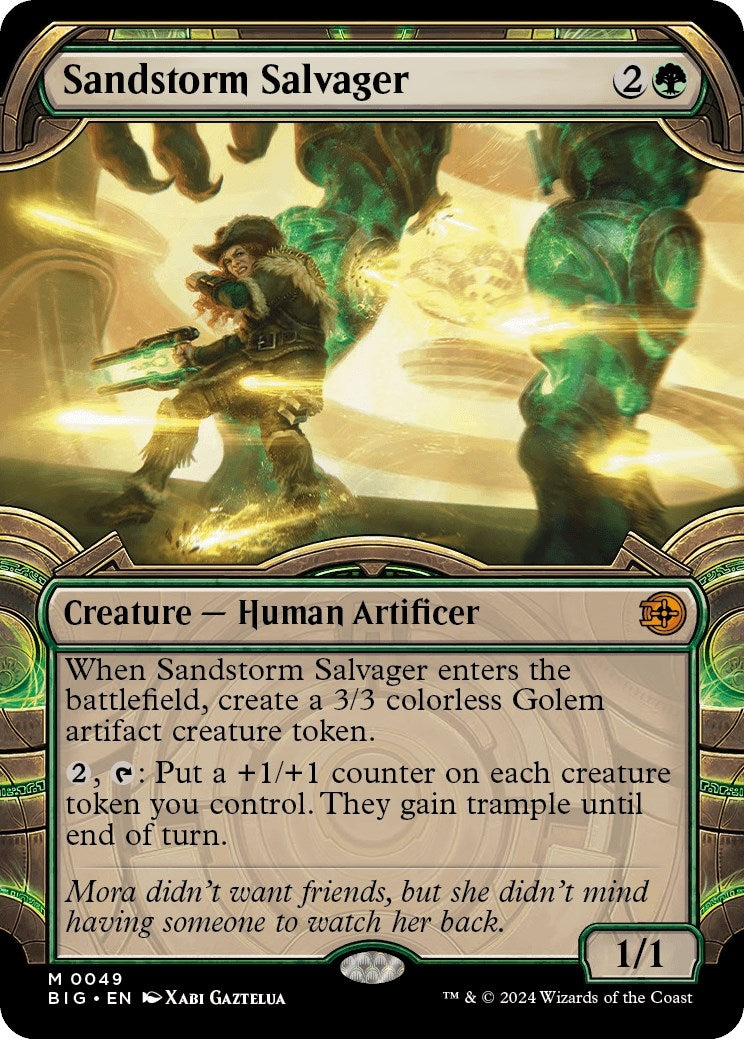 Image for Sandstorm Salvager (Showcase) (49) [Outlaws of Thunder Junction: The Big Score] - Magic: The Gathering