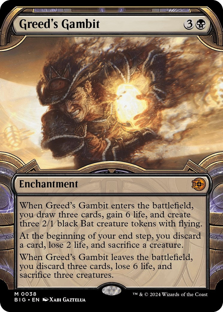Image for Greed's Gambit (Showcase) (38) [Outlaws of Thunder Junction: The Big Score] - Magic: The Gathering