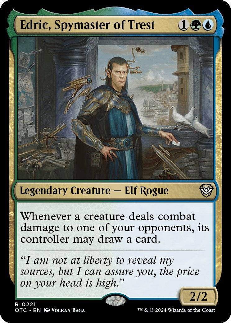 Image for Edric, Spymaster of Trest (221) [Outlaws of Thunder Junction] - Magic: The Gathering