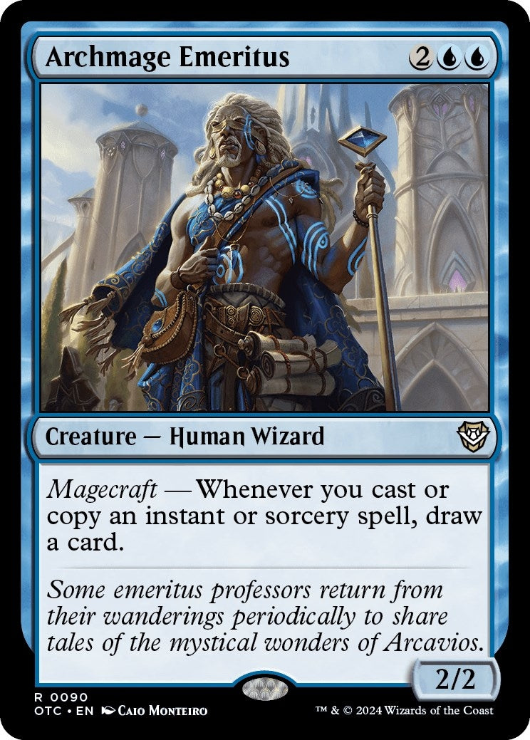 Image for Archmage Emeritus (90) [Outlaws of Thunder Junction] - Magic: The Gathering