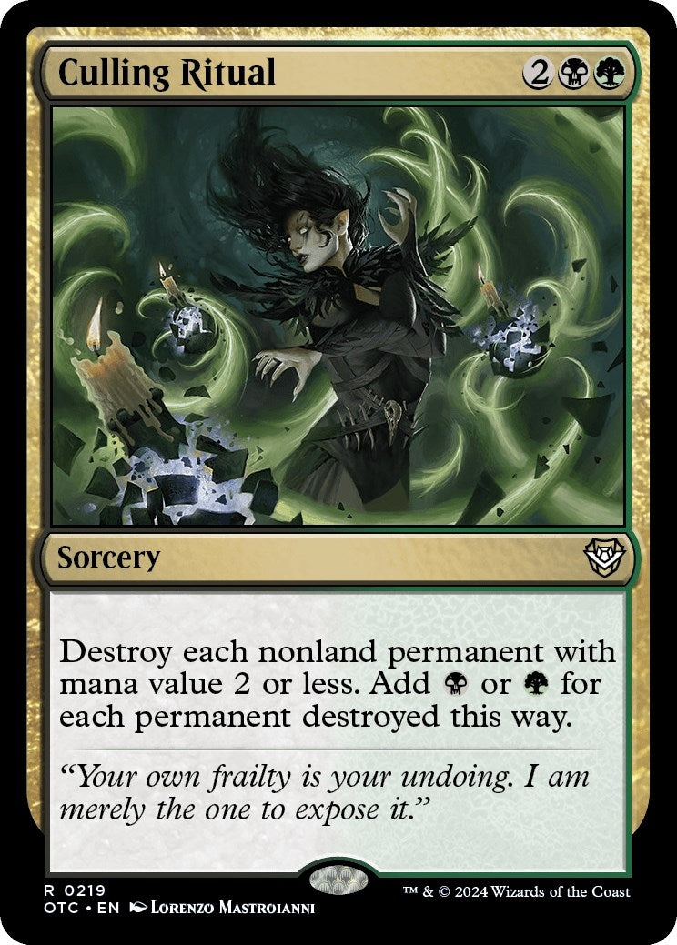 Image for Culling Ritual (219) [Outlaws of Thunder Junction] - Magic: The Gathering