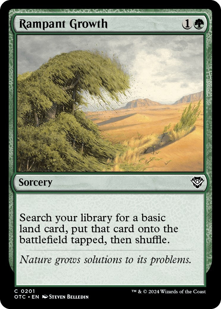 Image for Rampant Growth (201) [Outlaws of Thunder Junction] - Magic: The Gathering
