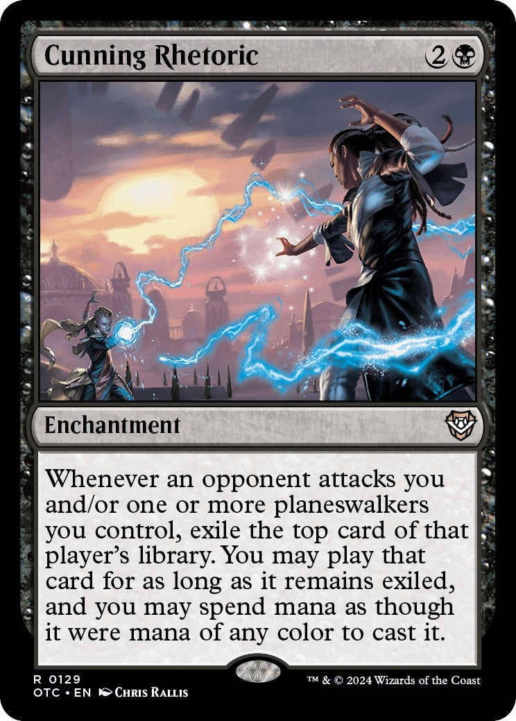 Image for Cunning Rhetoric (129) [Outlaws of Thunder Junction] - Magic: The Gathering