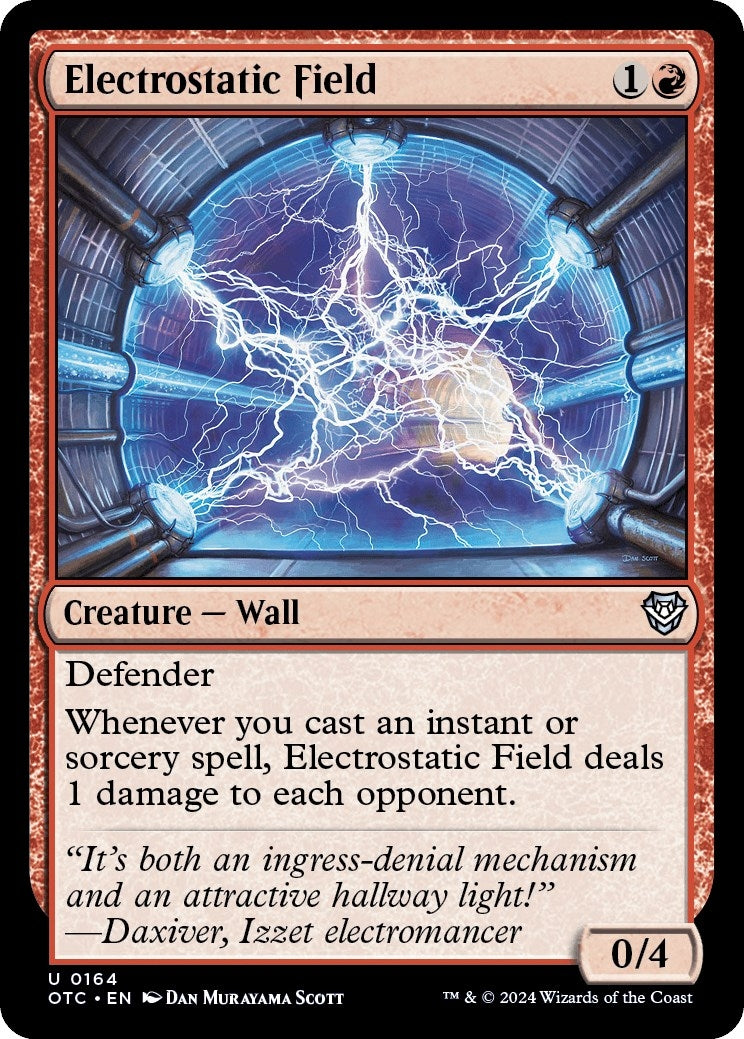 Image for Electrostatic Field (164) [Outlaws of Thunder Junction] - Magic: The Gathering