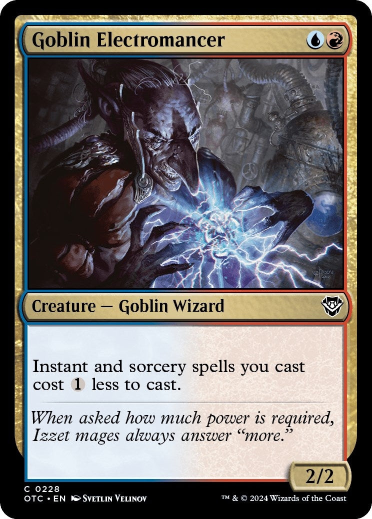 Image for Goblin Electromancer (228) [Outlaws of Thunder Junction] - Magic: The Gathering
