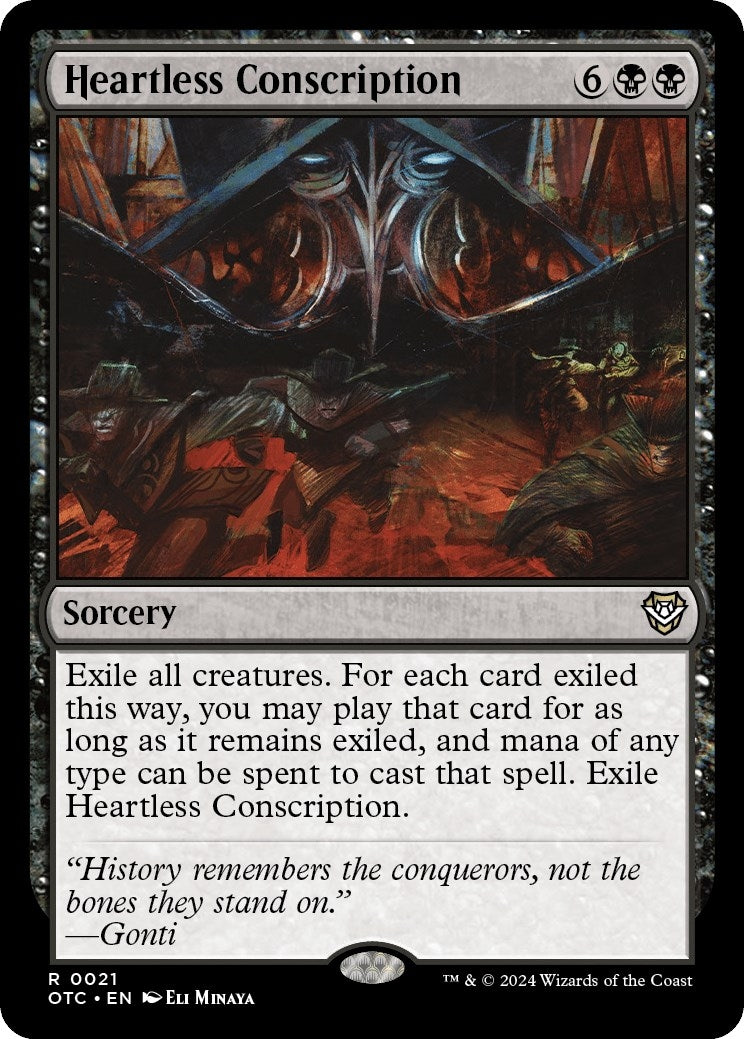 Image for Heartless Conscription (21) [Outlaws of Thunder Junction] - Magic: The Gathering