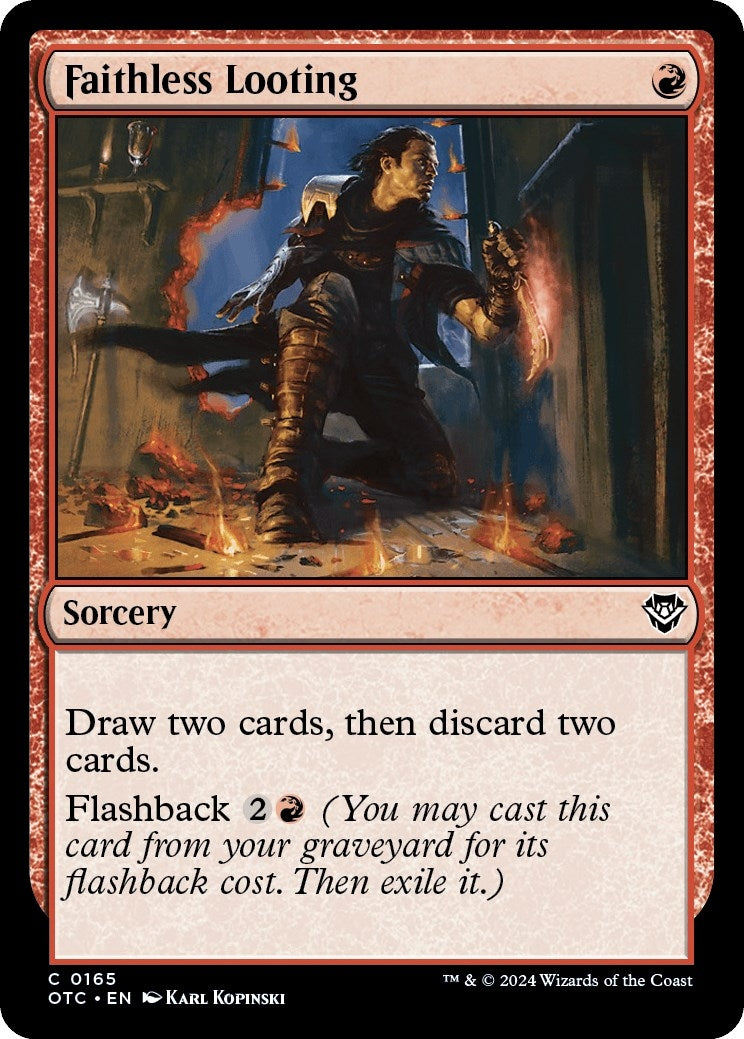 Image for Faithless Looting (165) [Outlaws of Thunder Junction] - Magic: The Gathering