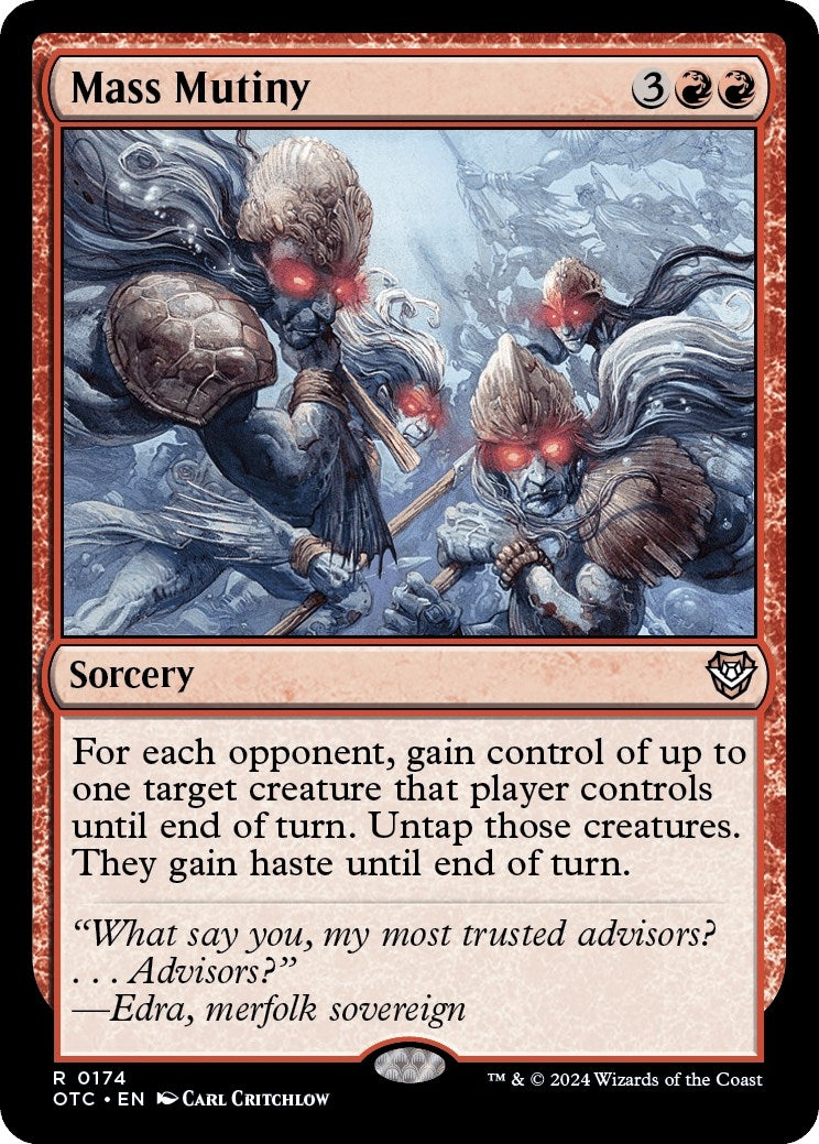 Image for Mass Mutiny (174) [Outlaws of Thunder Junction] - Magic: The Gathering