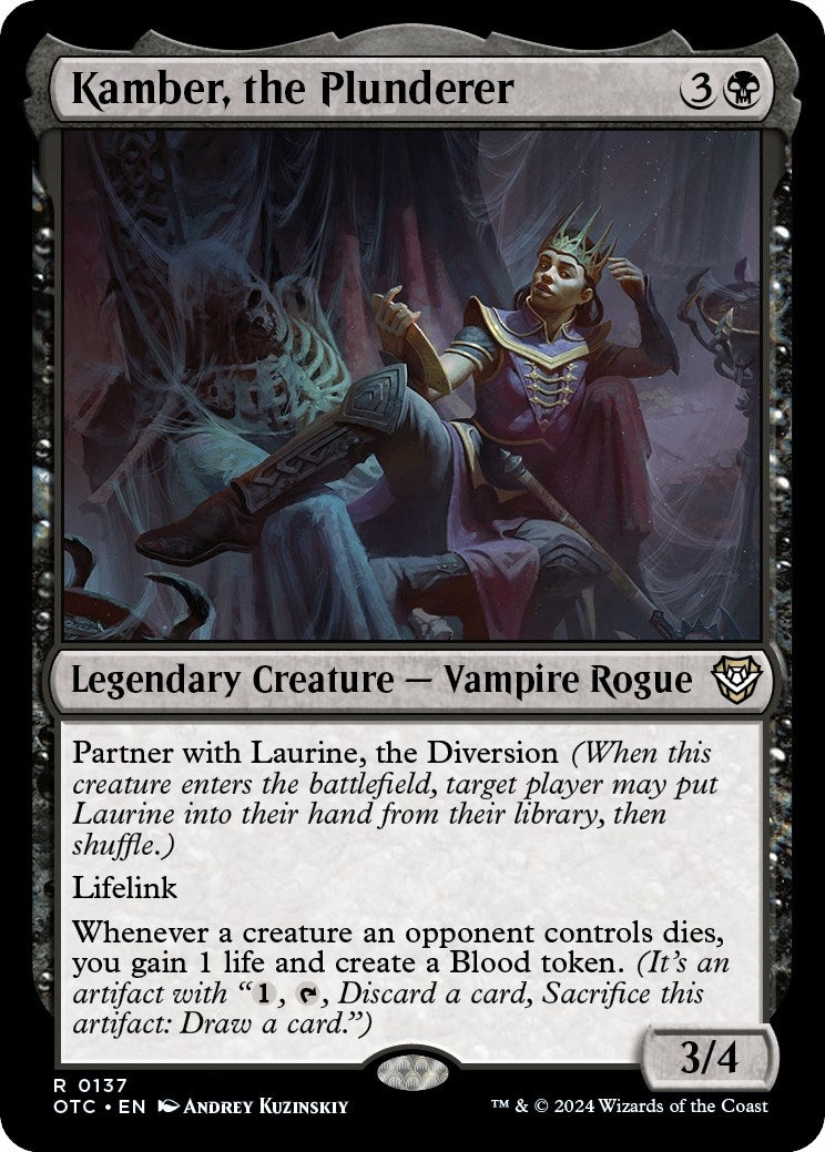 Image for Kamber, the Plunderer (137) [Outlaws of Thunder Junction] - Magic: The Gathering