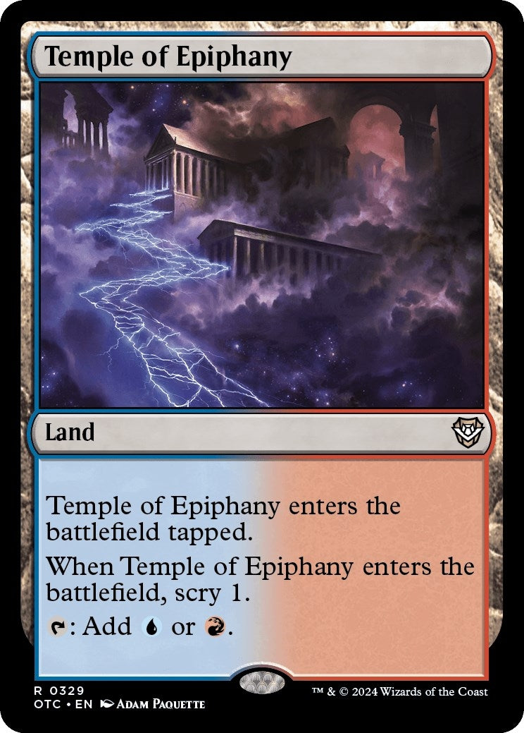 Image for Temple of Epiphany (329) [Outlaws of Thunder Junction] - Magic: The Gathering