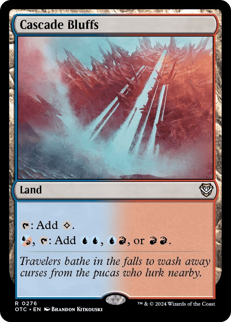 Image for Cascade Bluffs (276) [Outlaws of Thunder Junction] - Magic: The Gathering