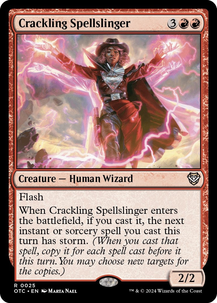 Image for Crackling Spellslinger (25) [Outlaws of Thunder Junction] - Magic: The Gathering