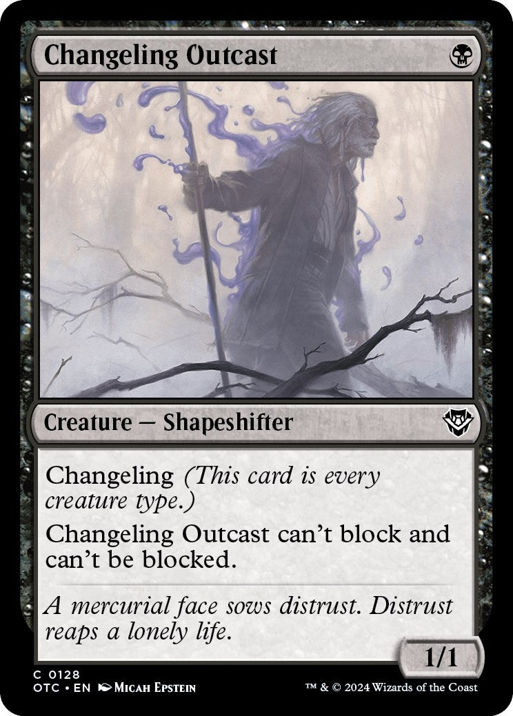 Image for Changeling Outcast (128) [Outlaws of Thunder Junction] - Magic: The Gathering