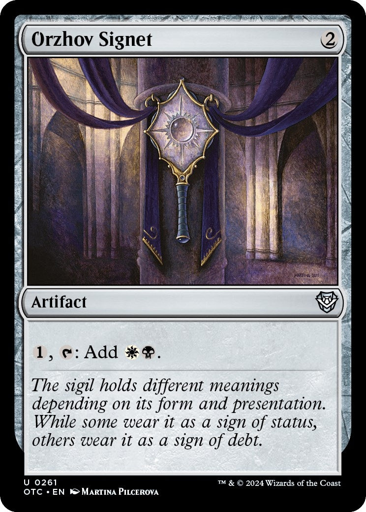 Image for Orzhov Signet (261) [Outlaws of Thunder Junction] - Magic: The Gathering