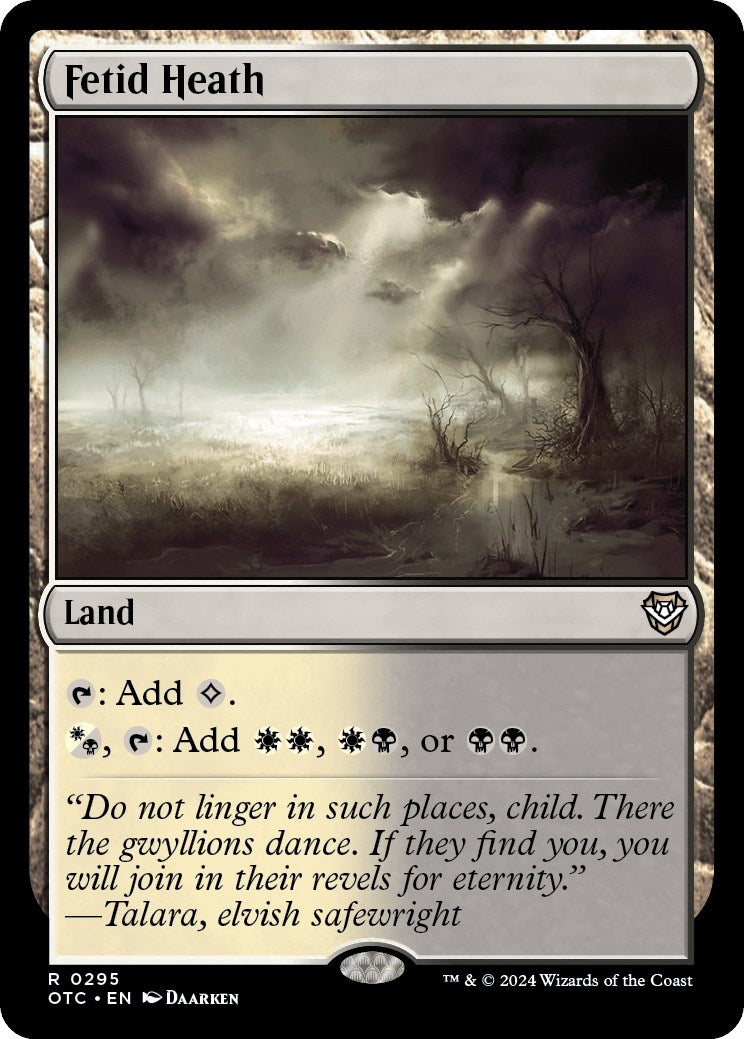 Image for Fetid Heath (295) [Outlaws of Thunder Junction] - Magic: The Gathering