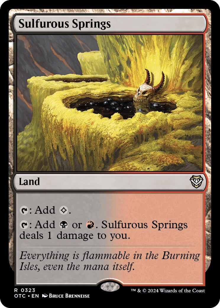 Image for Sulfurous Springs (323) [Outlaws of Thunder Junction] - Magic: The Gathering