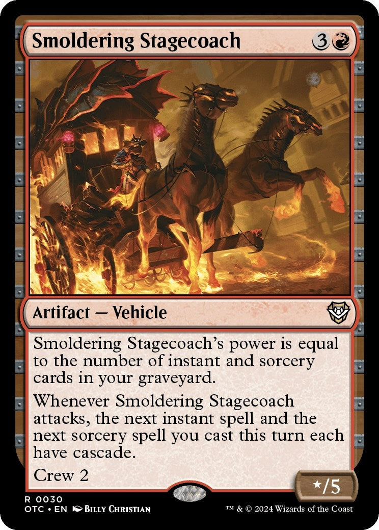 Image for Smoldering Stagecoach (30) [Outlaws of Thunder Junction] - Magic: The Gathering