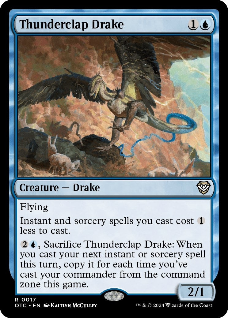 Image for Thunderclap Drake (17) [Outlaws of Thunder Junction] - Magic: The Gathering