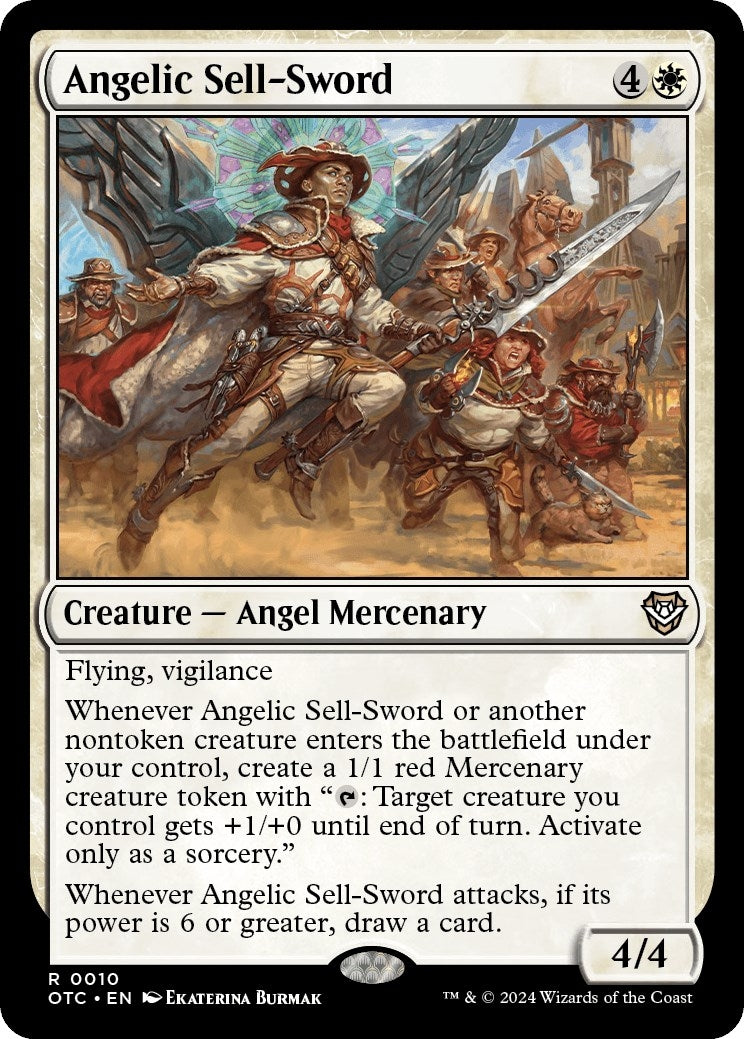 Image for Angelic Sell-Sword (10) [Outlaws of Thunder Junction] - Magic: The Gathering