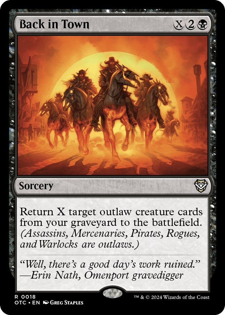Image for Back in Town (18) [Outlaws of Thunder Junction] - Magic: The Gathering