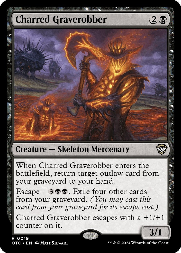 Image for Charred Graverobber (19) [Outlaws of Thunder Junction] - Magic: The Gathering