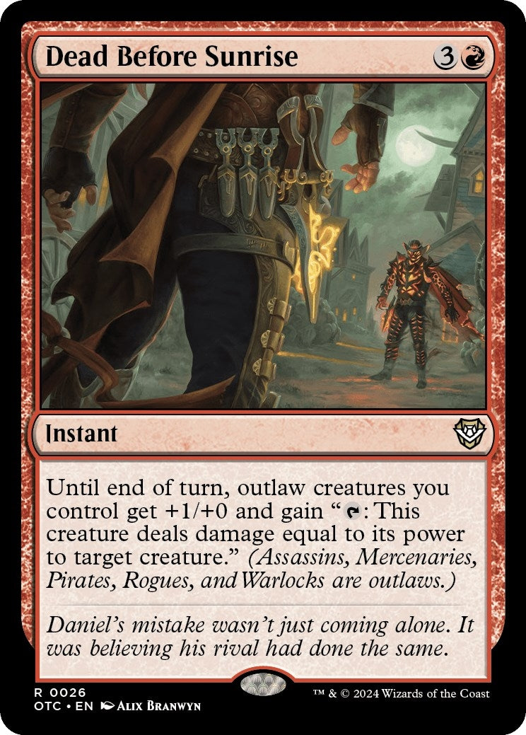 Image for Dead Before Sunrise (26) [Outlaws of Thunder Junction] - Magic: The Gathering
