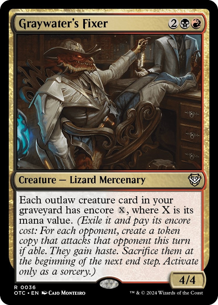 Image for Graywater's Fixer (36) [Outlaws of Thunder Junction] - Magic: The Gathering