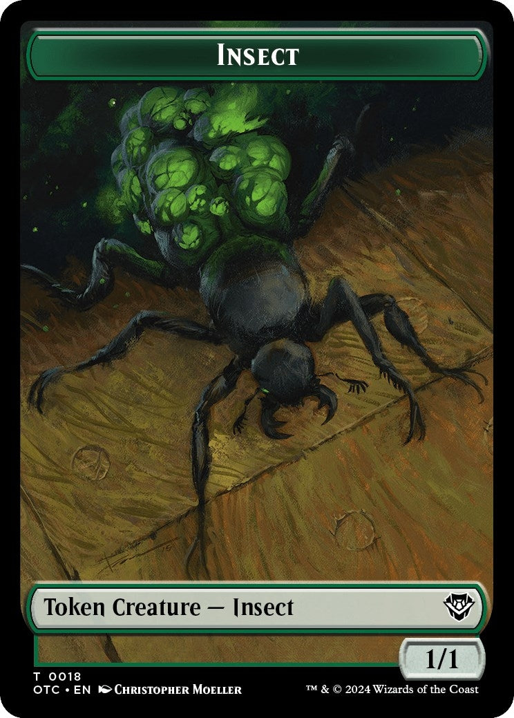 Image for Insect // Elemental (0017) Double-Sided Token (18 // 17) [Outlaws of Thunder Junction] - Magic: The Gathering