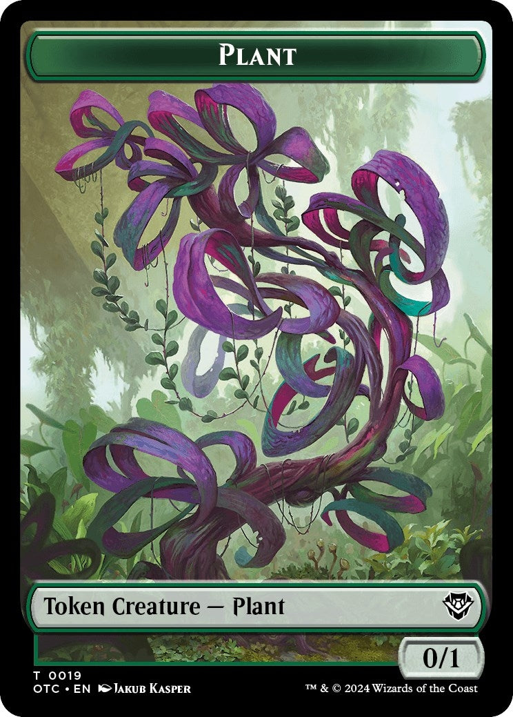 Image for Plant // Sand Warrior Double-Sided Token (19 // 23) [Outlaws of Thunder Junction] - Magic: The Gathering