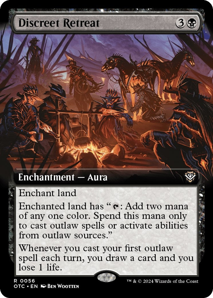 Discreet Retreat (Extended Art) (56) [Commander: Outlaws of Thunder Junction]