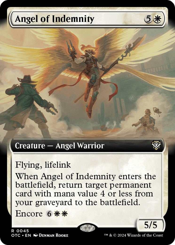Angel of Indemnity (Extended Art) (45) [Commander: Outlaws of Thunder Junction]