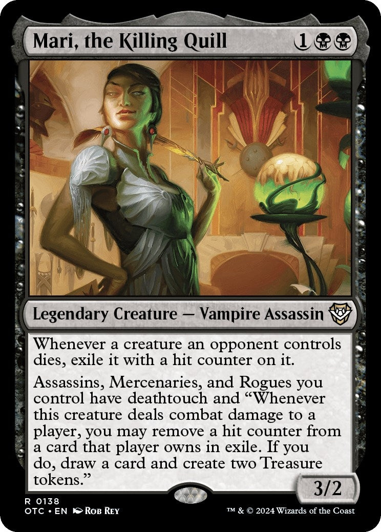 Image for Mari, the Killing Quill (138) [Outlaws of Thunder Junction] - Magic: The Gathering