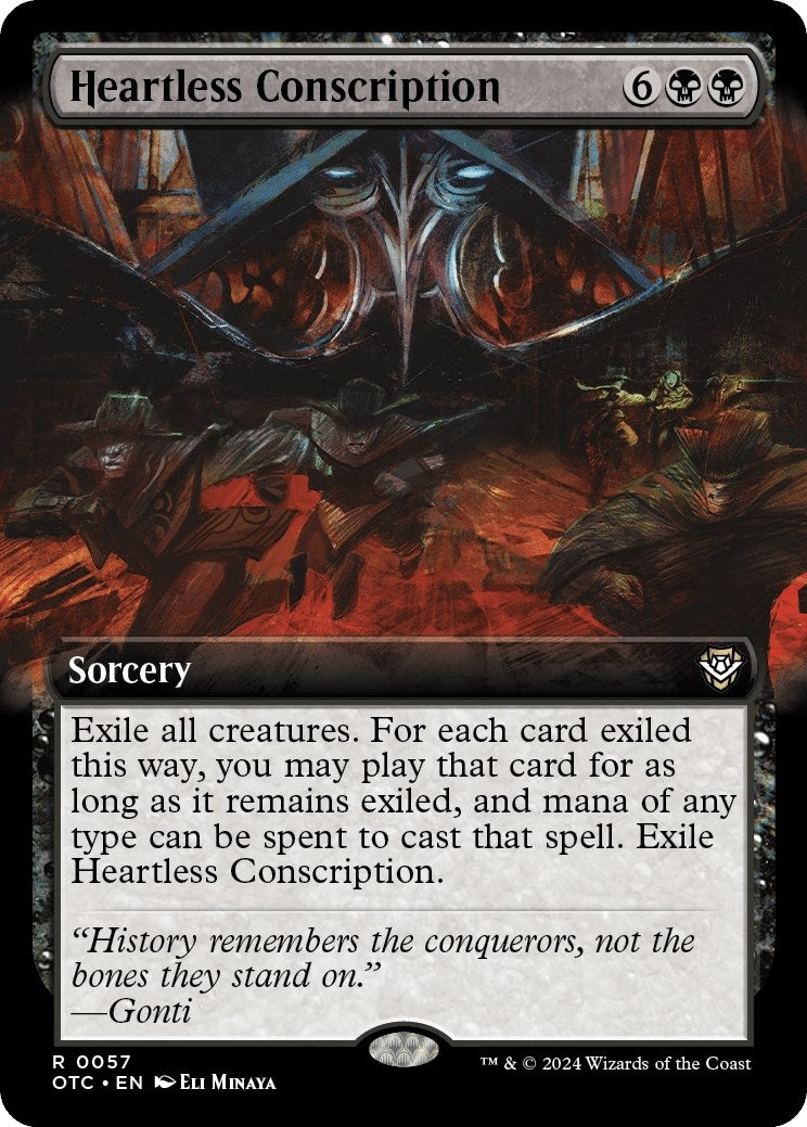 Image for Heartless Conscription (Extended Art) (57) [Outlaws of Thunder Junction] - Magic: The Gathering