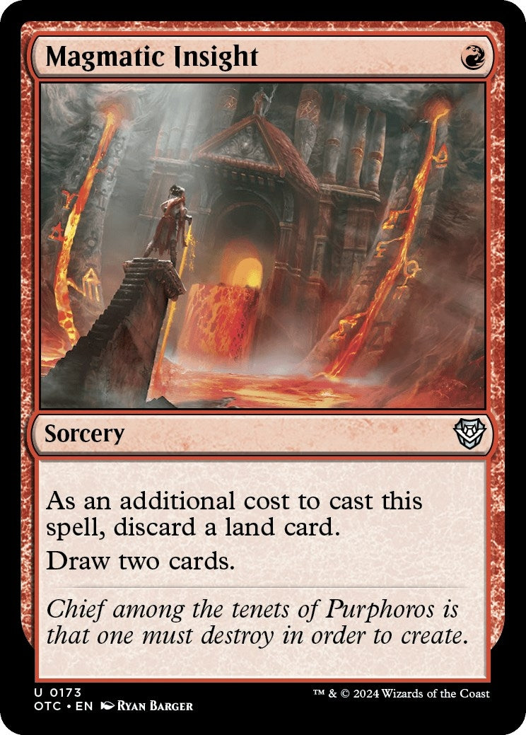 Image for Magmatic Insight (173) [Outlaws of Thunder Junction] - Magic: The Gathering