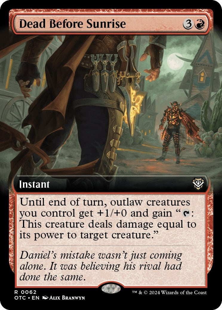 Image for Dead Before Sunrise (Extended Art) (62) [Outlaws of Thunder Junction] - Magic: The Gathering