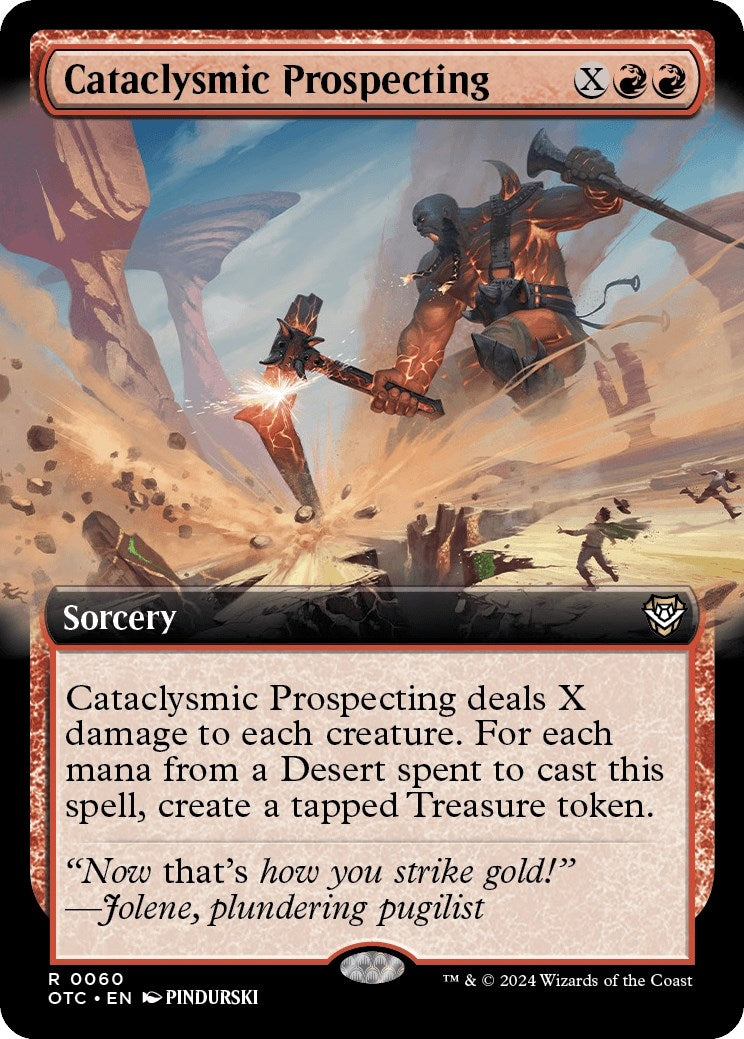 Image for Cataclysmic Prospecting (Extended Art) (60) [Outlaws of Thunder Junction] - Magic: The Gathering