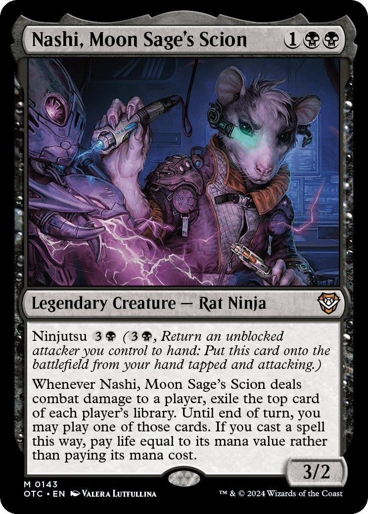 Image for Nashi, Moon Sage's Scion (143) [Outlaws of Thunder Junction] - Magic: The Gathering