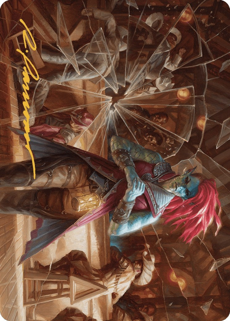 Image for Obeka, Splitter of Seconds Art Card (Gold-Stamped Signature) (28) [Outlaws of Thunder Junction] - Magic: The Gathering