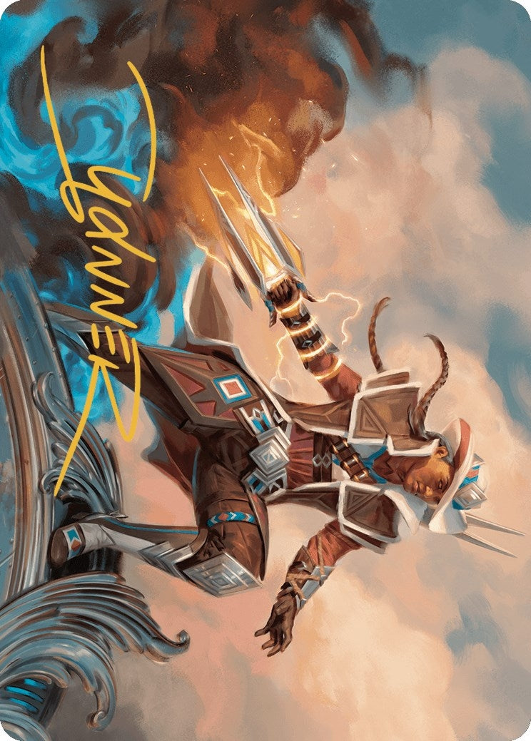 Image for Annie Flash, the Veteran Art Card (Gold-Stamped Signature) (17) [Outlaws of Thunder Junction] - Magic: The Gathering