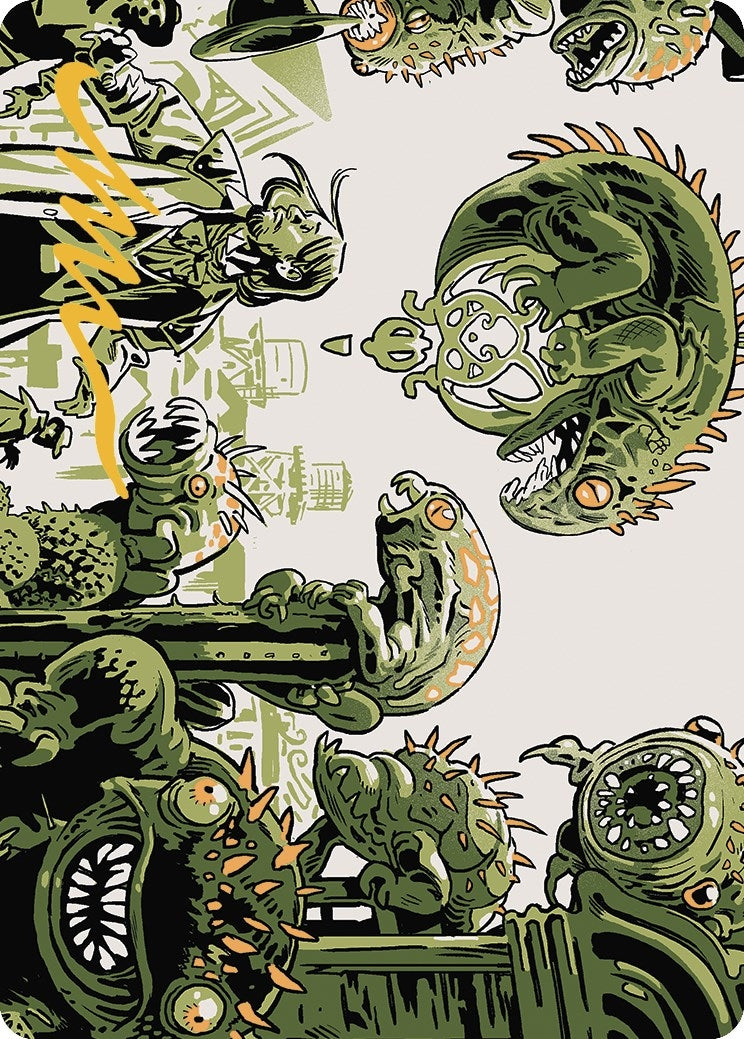 Image for Pest Infestation Art Card (Gold-Stamped Signature) (42) [Outlaws of Thunder Junction] - Magic: The Gathering
