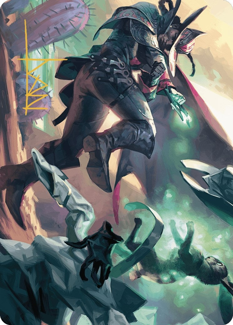 Image for Metamorphic Blast Art Card (Gold-Stamped Signature) (7) [Outlaws of Thunder Junction] - Magic: The Gathering