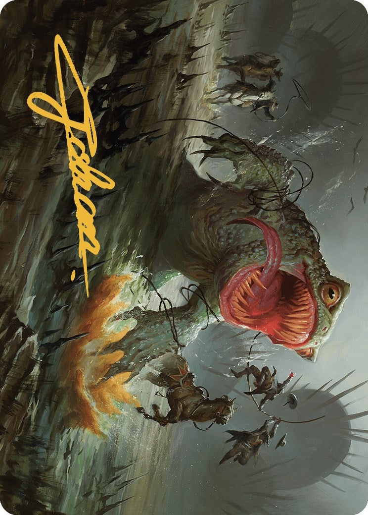 Image for The Gitrog, Ravenous Ride Art Card (Gold-Stamped Signature) (22) [Outlaws of Thunder Junction] - Magic: The Gathering