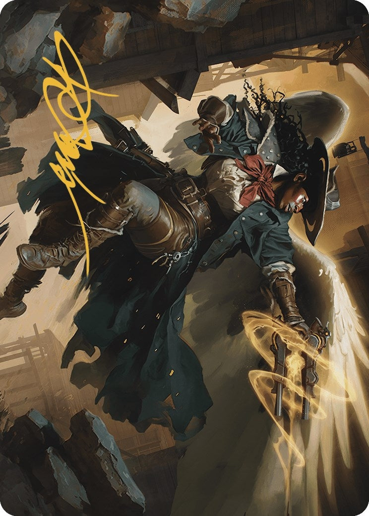 Image for Archangel of Tithes Art Card (Gold-Stamped Signature) (1) [Outlaws of Thunder Junction] - Magic: The Gathering