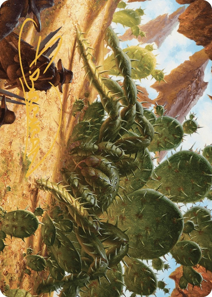 Image for Cactarantula Art Card (Gold-Stamped Signature) (12) [Outlaws of Thunder Junction] - Magic: The Gathering