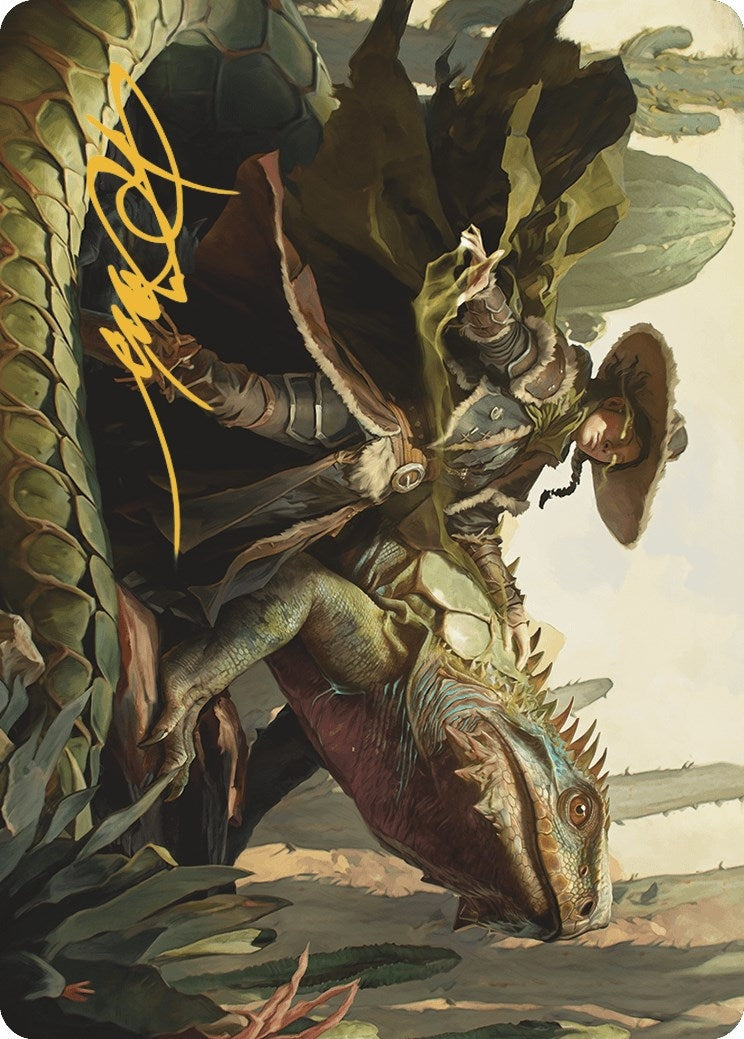Image for Outcaster Trailblazer Art Card (Gold-Stamped Signature) (14) [Outlaws of Thunder Junction] - Magic: The Gathering
