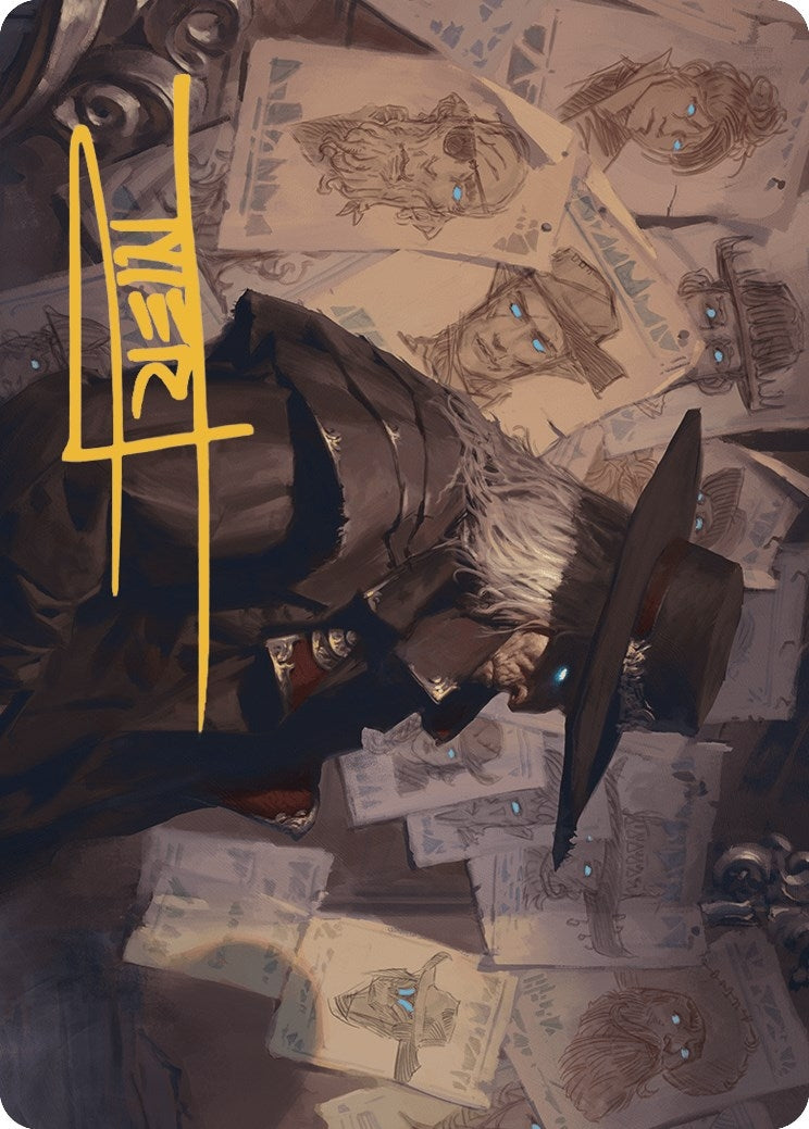 Image for Lazav, Familiar Stranger Art Card (Gold-Stamped Signature) (25) [Outlaws of Thunder Junction] - Magic: The Gathering