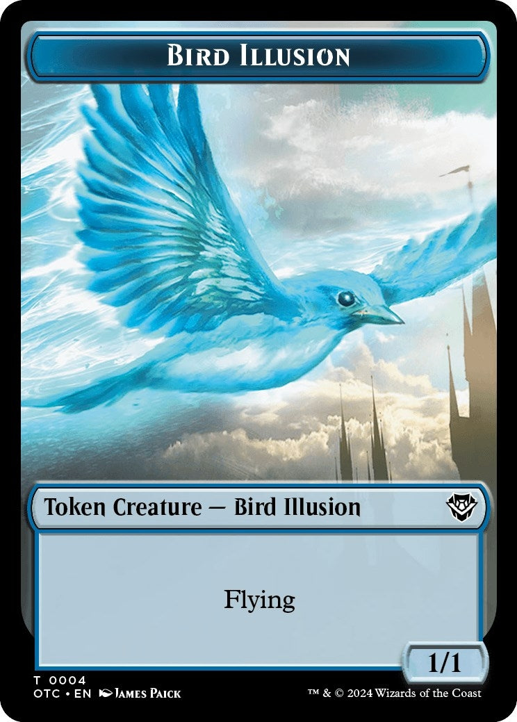 Image for Bird Illusion // Elemental (0014) Double-Sided Token (4 // 14) [Outlaws of Thunder Junction] - Magic: The Gathering