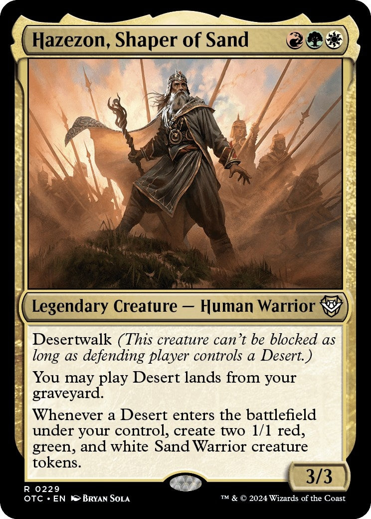 Image for Hazezon, Shaper of Sand (229) [Outlaws of Thunder Junction] - Magic: The Gathering
