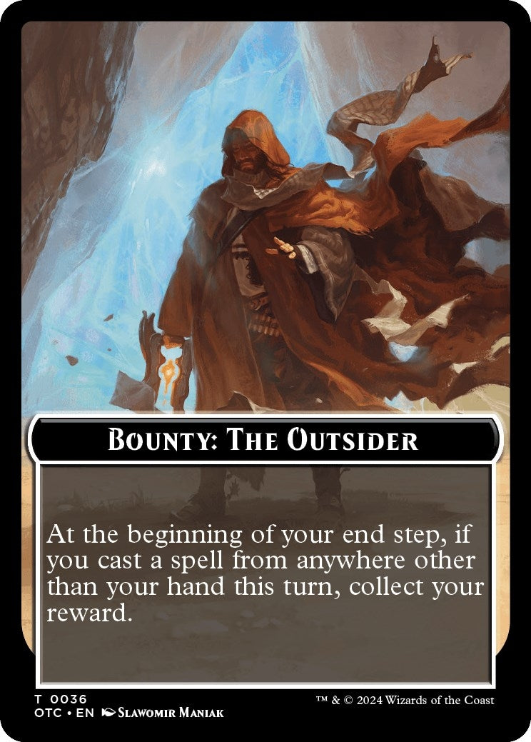 Image for Bounty: The Outsider // Bounty Rules Double-Sided Token (36) [Outlaws of Thunder Junction] - Magic: The Gathering