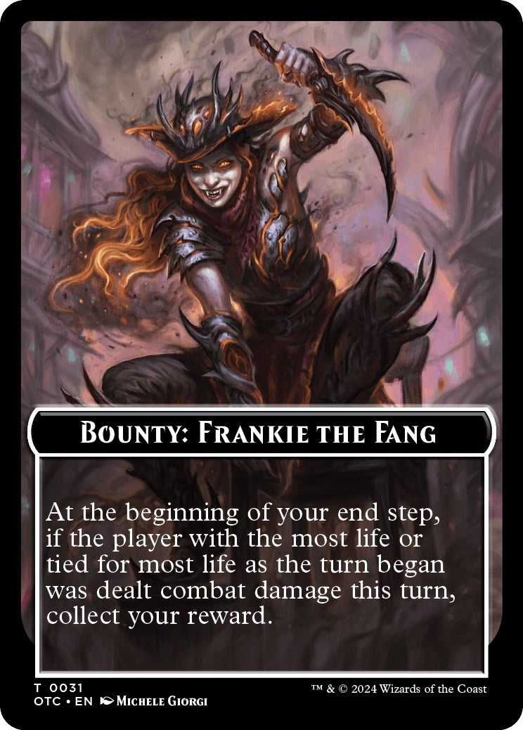 Image for Bounty: Frankie the Fang // Bounty Rules Double-Sided Token (31) [Outlaws of Thunder Junction] - Magic: The Gathering